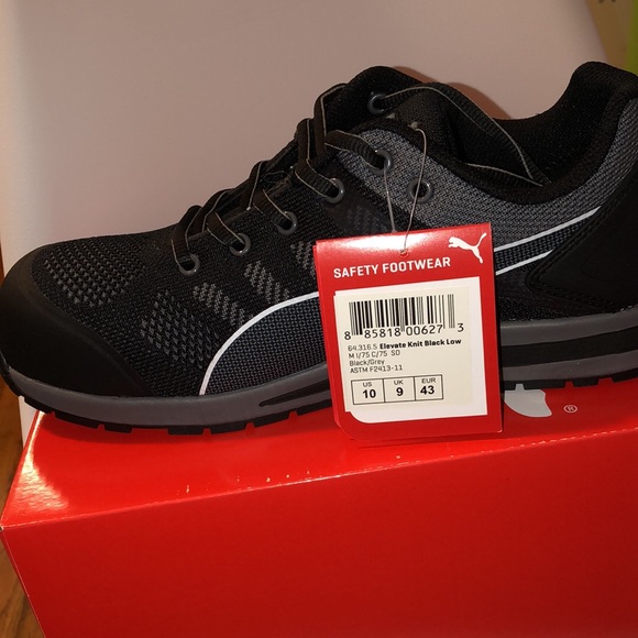 Puma Elevate Knit Black Low - Picture 1 of 2